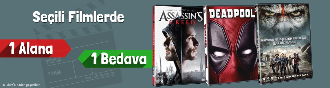 Seçili Filmlerde 1 Alana 1 Bedava