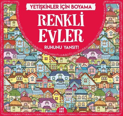 Renkli Evler Yetiskinler Icin Boyama Kolektif Fiyati Satin