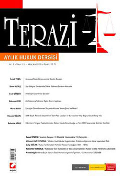 Terazi Aylık Hukuk Dergisi - Sayı 52.pdf
