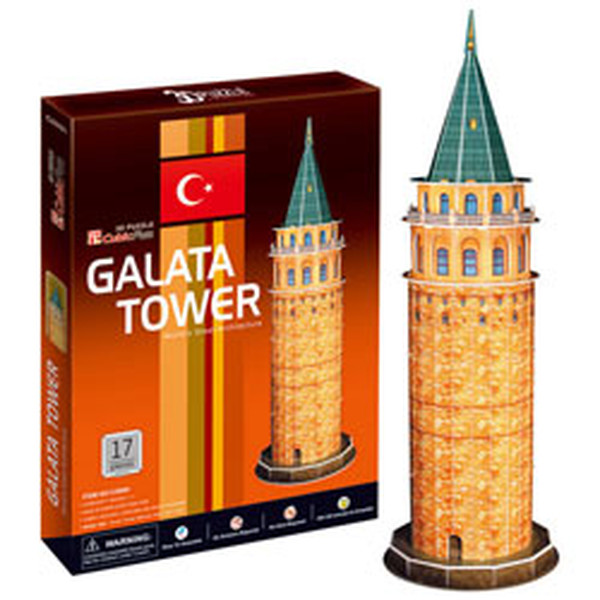 CubicFun 3D Galata Kulesi Türkiye 3D Puzzle C098H - 1