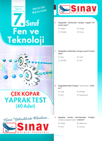 Sınav 7. Sınıf Fen ve Tekonoloji Çek Kopar Yaprak Test (40 Adet).pdf