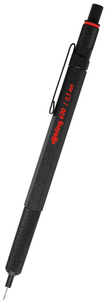 Rotring 600 Siyah 0.5 mm Tekli Kutu Versatil Kalem - 1