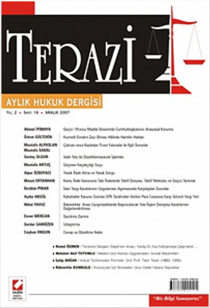 Terazi Aylık Hukuk Dergisi Yıl: 2 Sayı: 16 Aralık 2007.pdf