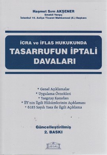 İcra ve İflas Hukukunda Tasarrufun İptali Davaları.pdf