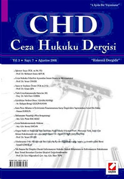 CHD Ceza Hukuku Dergisi Yıl: 3 Sayı: 7.pdf