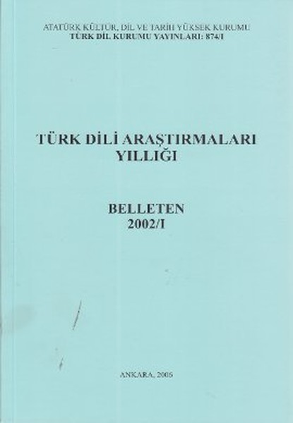 Türk Dili Araştırmaları Yıllığı - Belleten 2002 / 1.pdf