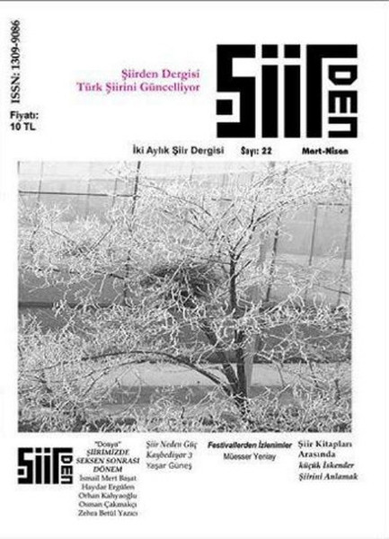 Şiirden İki Aylık Şiir Dergisi - Sayı: 22 - Mart-Nisan.pdf