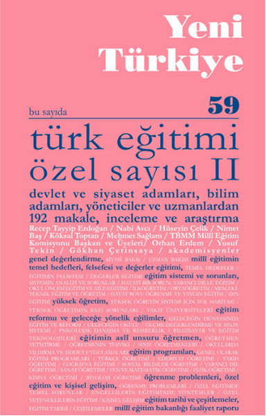 Yeni Türkiye Sayı: 59 - Türk Eğitimi Özel Sayısı 2.pdf