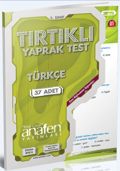 Anafen 2.Sınıf Türkçe Tırtıklı Yaprak Test - 37 Yaprak DVDli.pdf