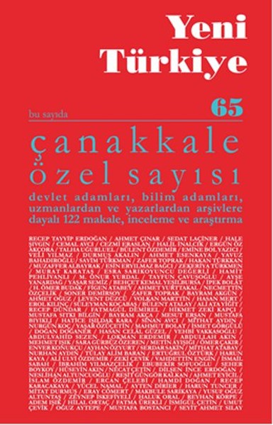 Yeni Türkiye Sayı: 65 - Çanakkale Özel Sayısı.pdf