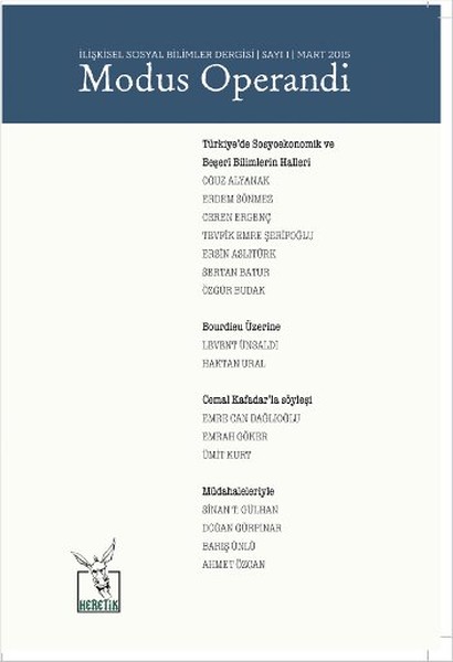 İlişkisel Sosyal Bilimler Dergisi Sayı 1 - Modus Operandi.pdf