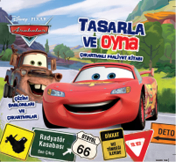 Disney Arabalar Tasarla ve Oyna Çıkartmalı Faaliyet Kitabı.pdf