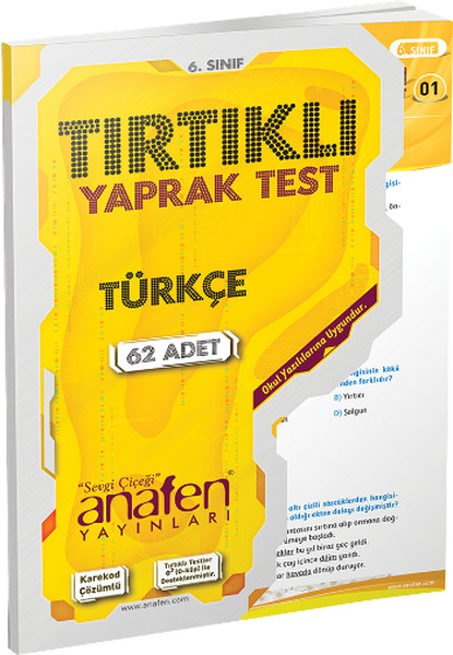 Anafen 6.Sınıf Türkçe Tırtıklı Yaprak Test 62 Yaprak.pdf