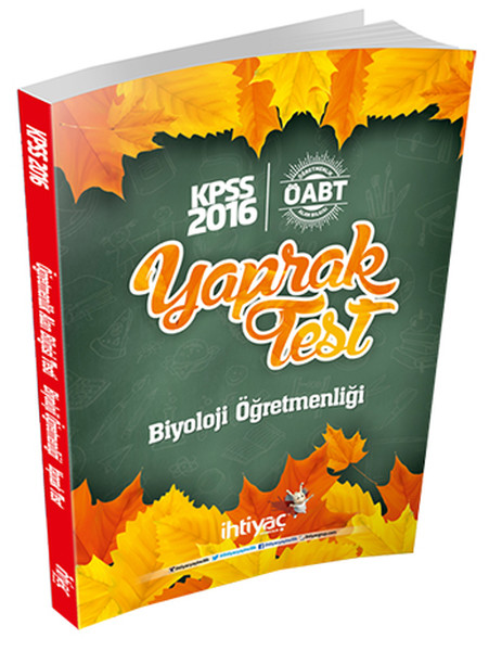 İhtiyaç ÖABT Biyoloji Öğretmenliği Çek Kopart Yaprak Test 2016.pdf