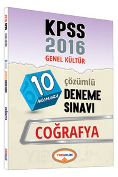 Yediiklim KPSS 2016 Genel Kültür 10 Numara Coğrafya Çözümlü Deneme Sınavı.pdf