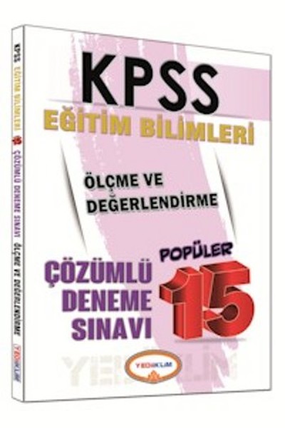 Yediiklim KPSS Eğitim Bilimleri Ölçme ve Değerlendirme Popüler 15 Deneme Sınavı 2016.pdf