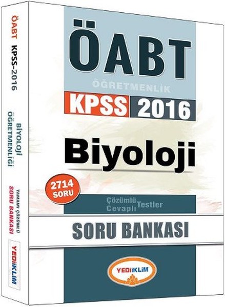Yediiklim KPSS ÖABT Biyoloji Öğretmenliği Tamamı Çözümlü Soru Bankası.pdf