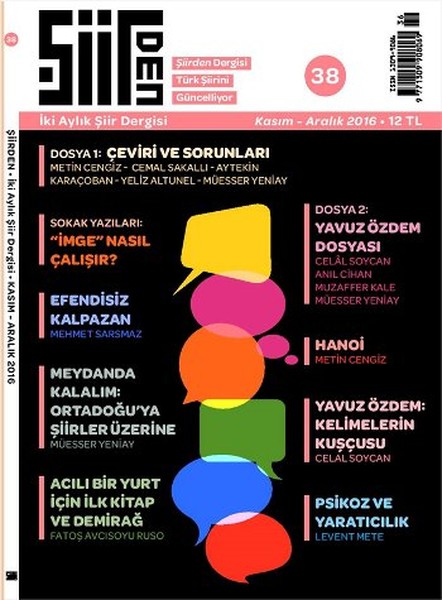Şiirden İki Aylık Şiir Dergisi - Sayı: 38 Kasım - Aralık 2016.pdf
