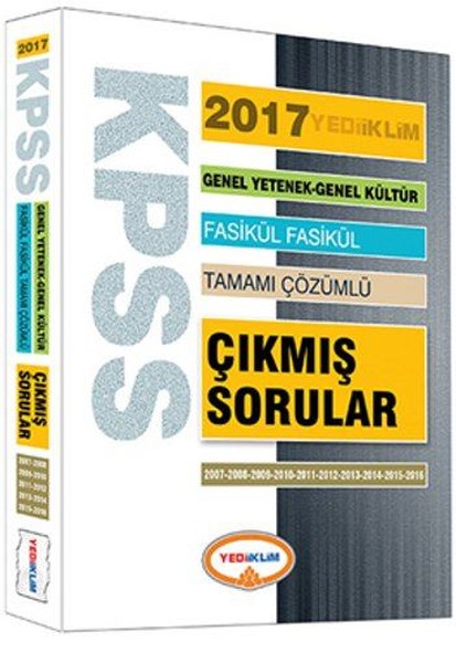 2020 Kpss Genel Yetenek Genel Kultur Orijinal Sorular Fasikul Tamami Cozumlu Cikmis Son 10 Yilin Sorulari Yargi Yayinlari 9786052843512