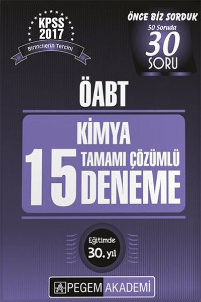 ÖABT Kimya 15 Deneme Tamamı Çözümlü Çıkmış 2017.pdf