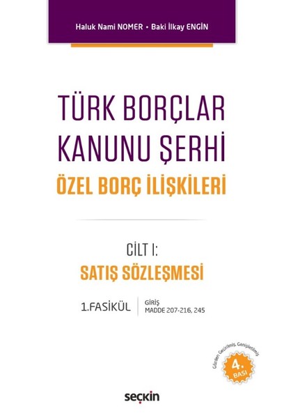 Türk Borçlar Kanunu Şerhi Cilt 1.pdf