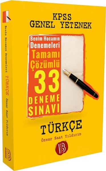 KPSS Genel Yetenek Türkçe Tamamı Çözümlü 33 Deneme Sınavı 2017.pdf