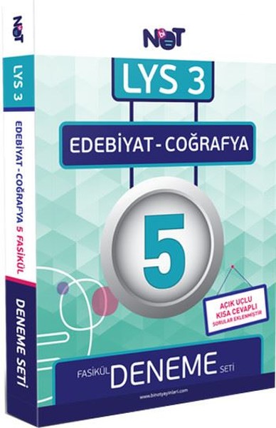 LYS 3 Edebiyat-Coğrafya 5 Deneme - 1