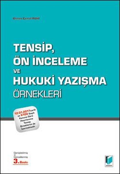 Tensip, Ön İnceleme ve Hukuki Yazışma Örnekleri.pdf