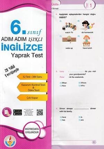 6.Sınıf İngilizce Yaprak Test.pdf