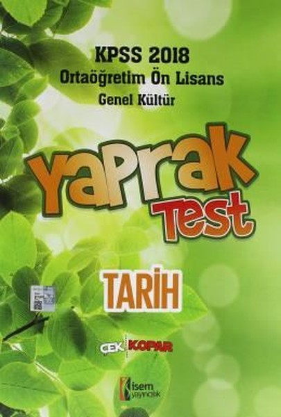 KPSS 2018 Ortaöğretim Ön Lisans Tarih Yaprak Test.pdf