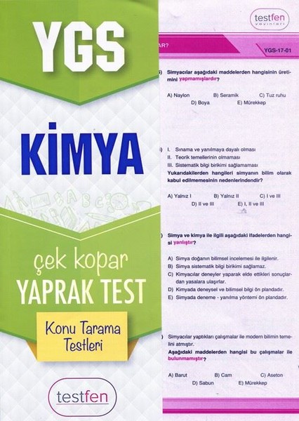 YGS Kimya Konu Tarama Yaprak Testleri.pdf