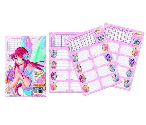 Gıpta Winx Ders Programlı Okul Etiketi (3130) - 1