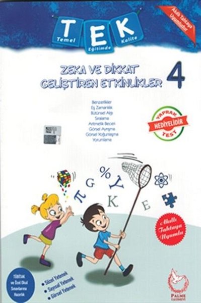 Palme 4.Sınıf Tek Zeka Ve Dikkat Gel.Etk + Yaprak Test 2019(Genel Yetenek Yeni Baskı).pdf