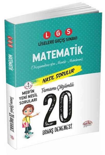 Editör 8.Sınıf LGS Matematik Tamamı Çözümlü 20 Deneme.pdf