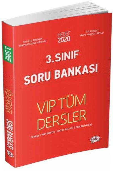 Editör 3.Sınıf VIP Tüm Dersler Soru Bankası Kırmızı Kitap.pdf