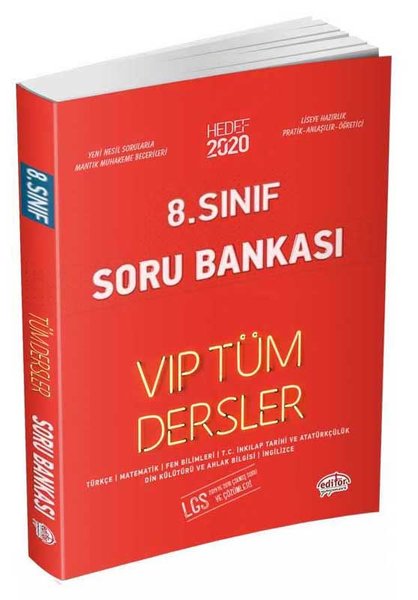 Editör 8.Sınıf VIP Tüm Dersler Soru Bankası Kırmızı Kitap.pdf