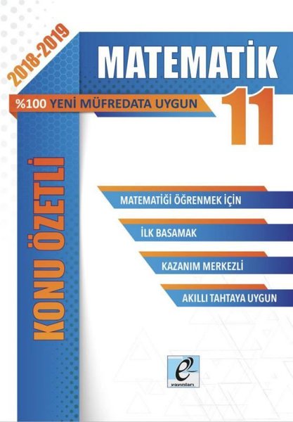 E-Kare 11.Sınıf Matematik Konu Özetli Soru Bankası Seti.pdf