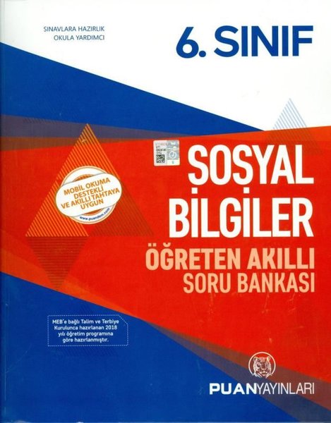 Puan 6.Sınıf Sosyal Bilgiler Öğreten Akıllı Soru Bankası.pdf