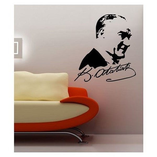 Artikel Kadife Duvar Sticker Atatürk 6 47x51 cm. Fiyatı , Hemen Satın