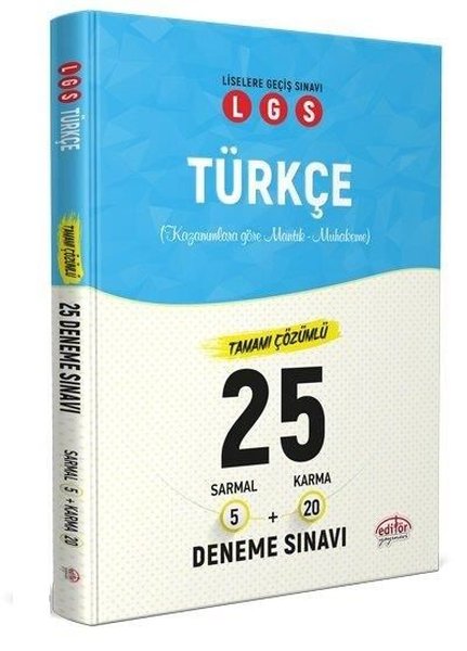 Editör 8. Sınıf LGS Türkçe 5 Sarmal 20 Karma 25 Deneme Sınavı - 1