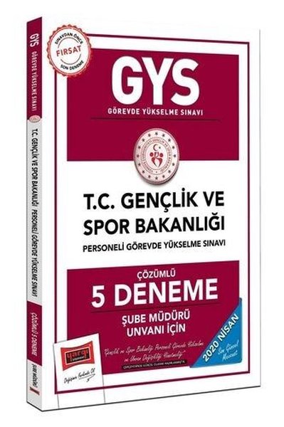 Yargı Yayınları 2020 Gys T.C. Gençlik Ve Spor Bakanlığı Şube Müdürü Unvanı İçin Çözümlü 5 Deneme.pdf