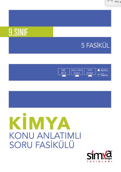 9. Sınıf Kimya Konu Özetli Soru Fasikülü - 5 Adet.pdf