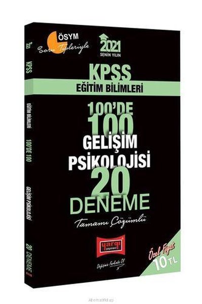 2021 KPSS Eğitim Bilimleri 100de 100 Gelişim Psikolojisi Tamamı Çözümlü 20 Deneme.pdf