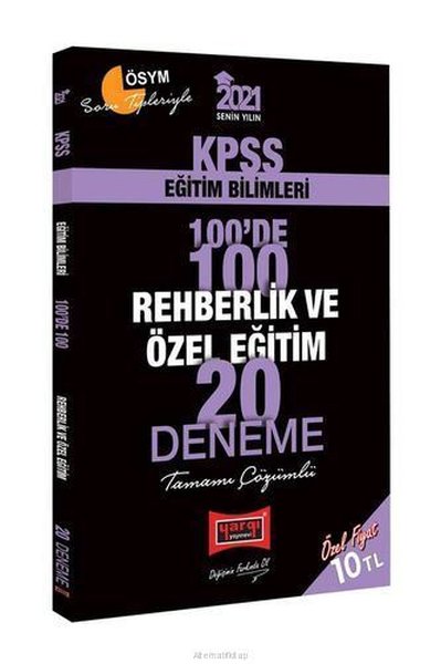2021 KPSS Eğitim Bilimleri 100de 100 Rehberlik ve Özel Eğitim Tamamı Çözümlü 20 Deneme.pdf