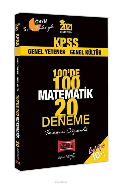 2021 KPSS Matematik 100de 100 Tamamı Çözümlü 20 Deneme.pdf