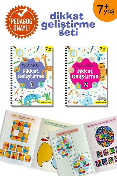 Küçük Dahiler Dikkat Geliştirme Seti - 7+ Yaş-2 Kitap Takım.pdf