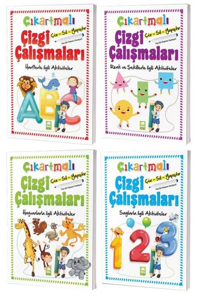 Çıkartmalı Çizgi Çalışmaları Seti - 4 Kitap Takım - Kalem Hediyeli.pdf