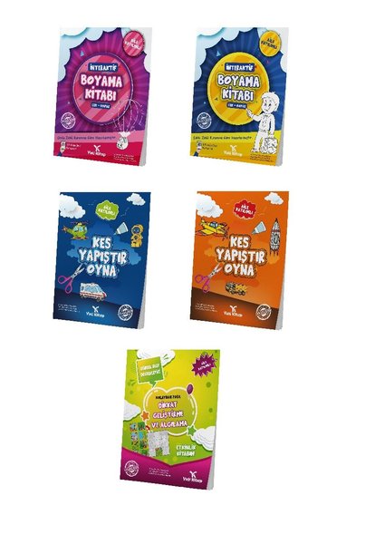 4-6 Yaş Okul Öncesi Etkinlik Seti - 5 Kitap Takım - 1