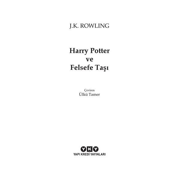 Harry Potter ve Felsefe Taşı by J.K. Rowling
