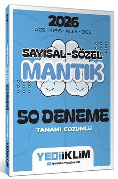 2026 AGS KPSS ALES DGS Sayısal Sözel Mantık Tamamı Çözümlü 50 Deneme Yediiklim Yayınları - Yediiklim Yayınları - Image 1